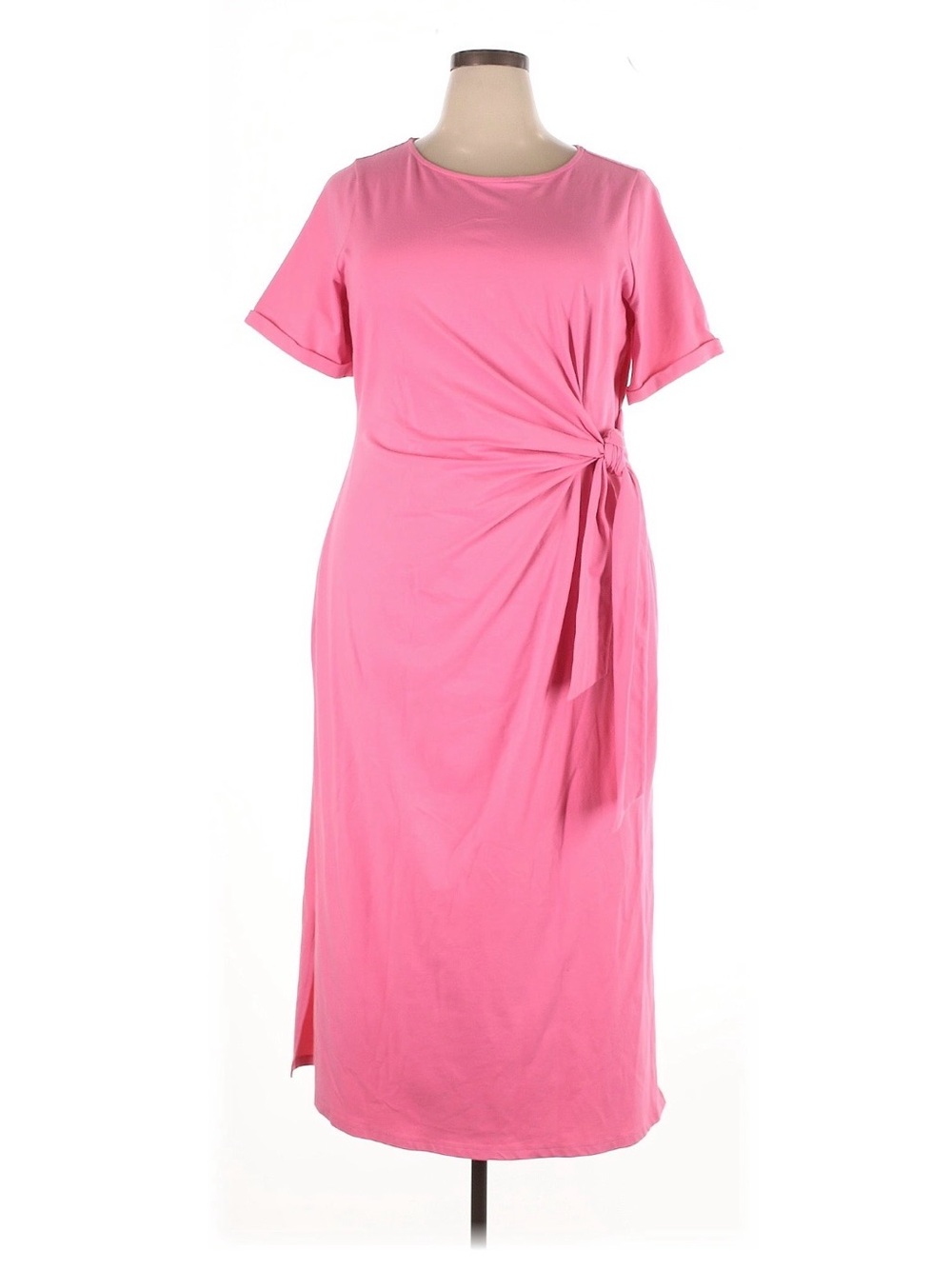 On 34th Pink Side-Tie Midi Dress Like New Condition Womens size 2X